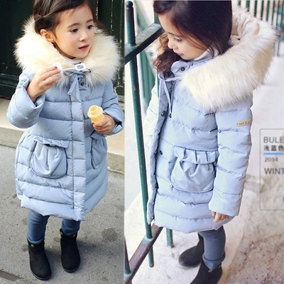 女童冬装棉服2015韩版加厚外套儿童羽绒棉高领中大童棉衣