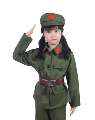 儿童红军闪闪红星演出服红卫兵八路军小军装男女童小雷锋表演服装