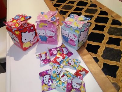 香港凡乐禧Kitty凯蒂猫创意糖果礼盒 结婚喜糖卡通  宝宝诞生礼