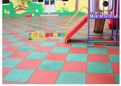 厂家批发幼儿园室外操场塑胶地板广场户外地垫加厚2.5CM橡胶地毯