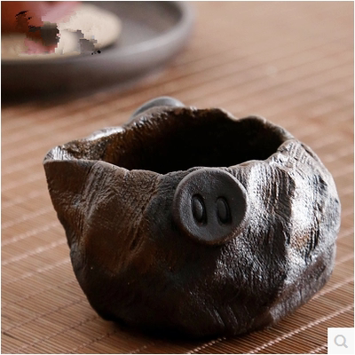 公道杯粗陶茶具创意设计个性茶道配件粗陶手工艺茶海公道杯公杯