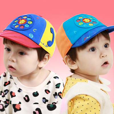 2015秋季新款 韩版儿童帽子 宝宝帽子婴儿帽子鸭舌帽棉布帽 0603