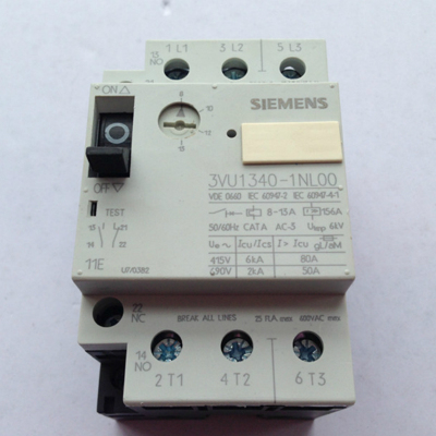 原装正品西门子马达保护 3VU1340-1ME00 0.4-0.6A电动机断路器