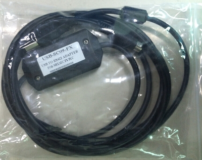 三菱FX系列PLC编程电缆/数据下载线USB-SC09-FX