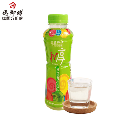德御坊初享系列产品 新品 绿豆青柠口味植物水果饮品 388ml/瓶*4