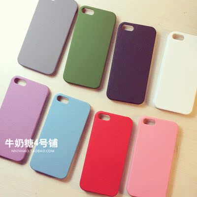 新款苹果6手机壳iPhone5S保护套 6plus彩色磨砂糖果壳4.7夏日简约