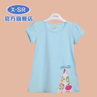 女童短袖T恤2-6岁女宝宝纯棉上衣2015夏新儿童韩版短袖婴儿夏装薄