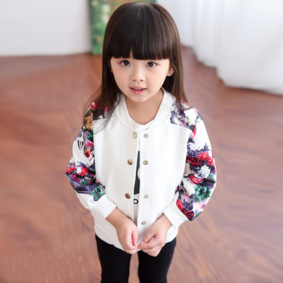 宝宝夹克开衫 2015新款儿童棒球服中小童韩版女童棒球服夹克 长袖