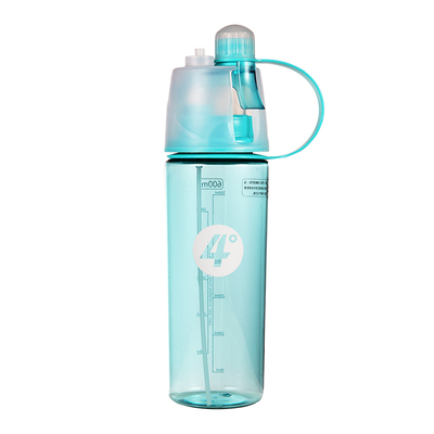 4度创意喷雾水杯运动水壶户外夏季喷水塑料随手杯子学生个性水瓶