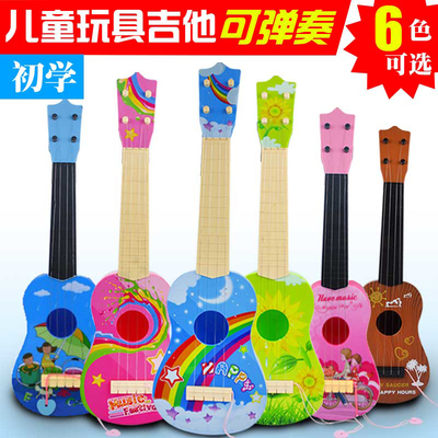 仿真儿童音乐玩具吉他可弹奏乐器尤克里里男孩女孩宝宝初学者包邮