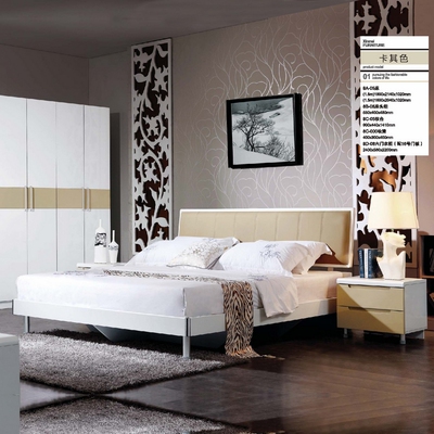 卧室家具套装组合四件套YY01 床和衣柜整套全套套房 床柜成套家具