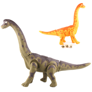 包邮益智玩具批发仿真电动恐龙模型会下恐龙蛋 走路投影下蛋腕龙