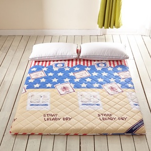 全棉日式加厚榻榻米床垫 折叠床褥1.5/1.8m  单双人宿舍地铺睡垫