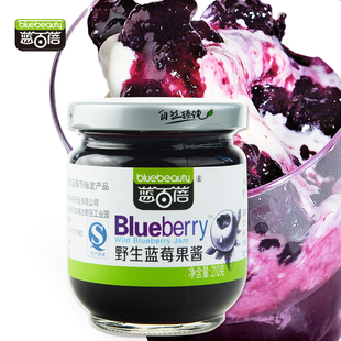 蓝百蓓野生蓝莓果酱含果肉果粒型蓝莓含量≥50%大兴安岭特产