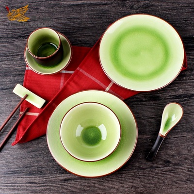 中式创意陶瓷餐具套装碗盘 五星级酒店摆台餐具套装饭店用品