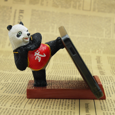 卡通高档创意可爱手机座熊猫懒人手机托架通用版小米手机支架礼物