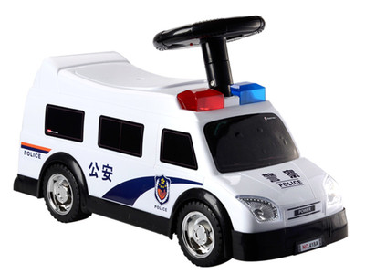 小警察学步助力车 正品嘉百乐儿童学步车炫酷灯光音乐 可乘坐包邮