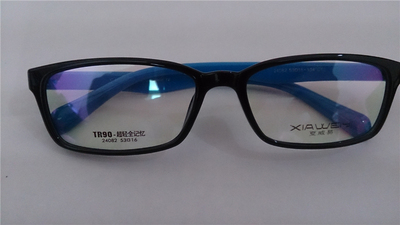 特价黑框超轻TR90三和眼镜架 男女款近视眼睛框眼镜架套餐 24082