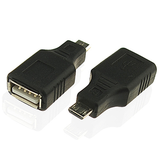 直头MICRO USB公 USB母安卓手机平板电脑U盘鼠标OTG转接头转换头
