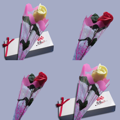 情人节 DIY巧克力玫瑰花生日礼物礼盒送男女友3枝包邮颜色可指定