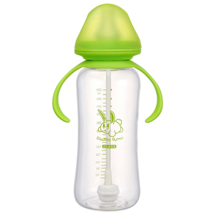 丘比兔进口新生儿宽口径玻璃婴儿奶瓶宝宝奶瓶防胀气奶瓶奶嘴瓶