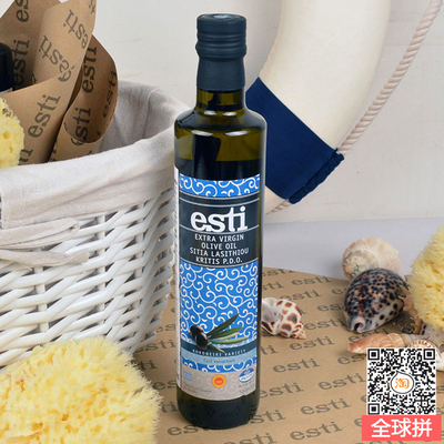 希腊原装进口 ESTI爱丝蒂 克里特岛PDO特级初榨橄榄油 500ml