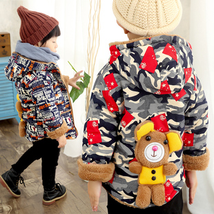 男童棉衣外套宝宝冬装儿童棉袄童装2015新款冬季婴儿加绒加厚棉服