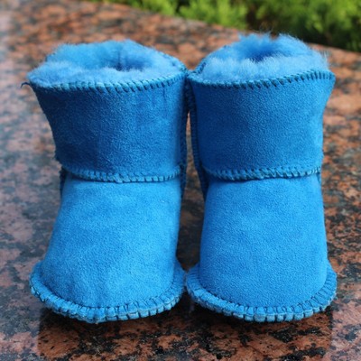 冬季羊皮毛一体儿童步前鞋0-1岁男女软底小宝宝学步鞋婴儿雪地靴