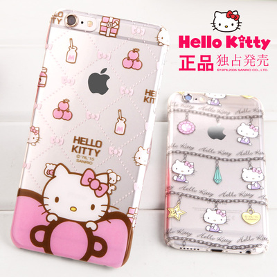 日本三丽欧正版iPhone6s可爱卡通Plus手机壳保护套HelloKitty外壳
