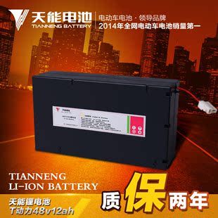 天能锂电池T动力48v12ah铅酸改装锂电模块电池天能电池电动车电池