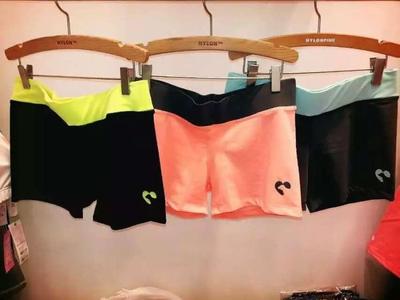韩国代购进口NYLON PINK专柜正品韩版新款女士瑜伽运动拼色短裤女