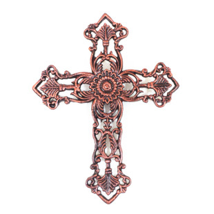 基督教礼品 铁艺艺 铸铁十字架挂件挂壁 壁挂墙饰 基督教工艺品