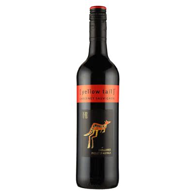 集美酒包邮 原瓶进口红酒 澳大利亚黄尾袋鼠赤霞珠干红葡萄酒