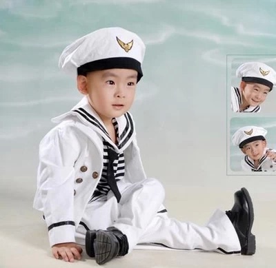 儿童小海军服表演合唱服学生元旦舞蹈服 海军写真服饰