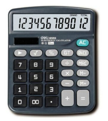 得力1228计算机 财务计算器 理财计算器 电子计算机 商务计算器