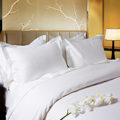 MURCIA五星级酒店床上用品床单被套全棉四件套白色纯棉床品家纺