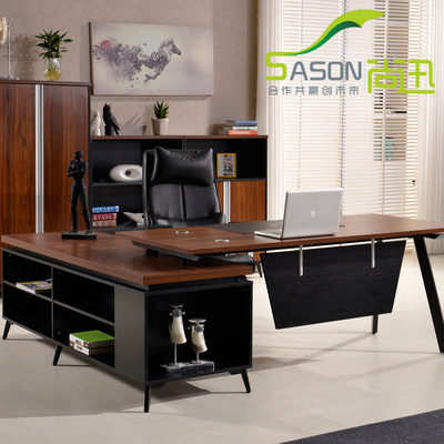 办公家具大班台板式老板桌创意办公桌椅组合经理桌简约现代主管桌