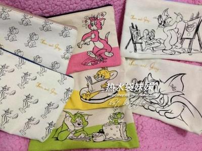 日单猫和老鼠笔袋化妆包文具用品收纳包Tom and Jerry