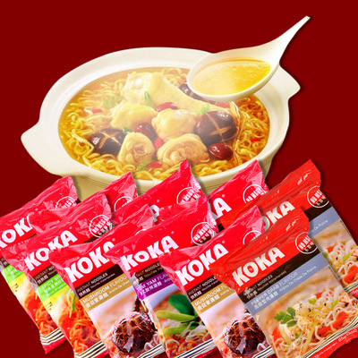 新加坡KOKA可口方便面 进口炒面/泡面  85G 30包/箱