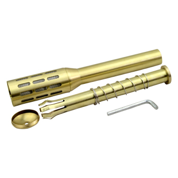 艾灸器具第四代特大号纯铜制加厚艾灸棒 可拆卸温灸棒艾条铜棒