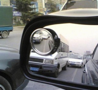 360度 汽车后视镜 小圆镜可调角度 盲点镜 倒车辅助镜