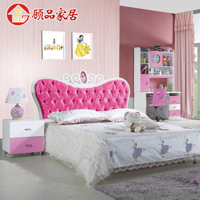 新古典儿童套房卧室组合女孩公主1.2米1.5米床青少年家具包邮Q651