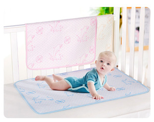 婴儿隔尿垫冬竹纤维纯棉超大号儿童尿垫防水透气月经宝宝床单可洗