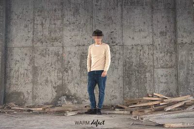 2014新款冬男士线衫貂绒衫毛衣打底衫纯色基础米色圆领韩版套头