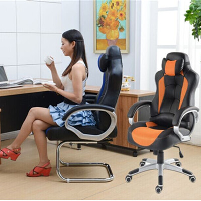 网吧弓形椅办公家用电脑椅赛车可躺老板椅子真皮按摩升降转椅特价