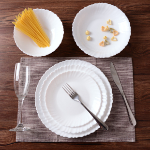 2015新款创意骨瓷陶瓷圆盘子欧式酒店西餐牛排盘家用水果点心菜盘