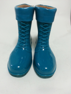正品上海坚固韩版果冻女雨鞋中短筒马丁鞋雨靴防滑耐磨皮口保暖
