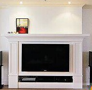 大理石壁炉美式石雕壁炉天然白色石材装饰柜电视柜定制简约古典特