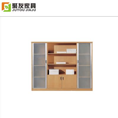 深圳办公家具办公文件柜玻璃书柜板式 木制文件柜 档案柜 资料柜