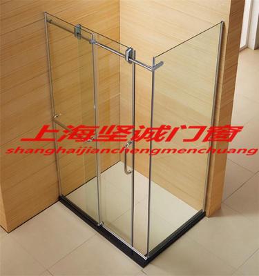 上海全包价淋浴房移门高档一字型304不锈钢整体简易隔断室定制